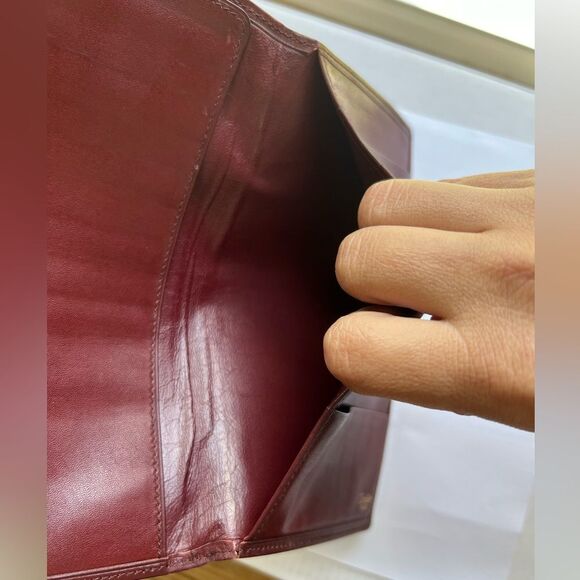 CARTIER Wallet With real 14k Gold edges - Picture 5 of 8